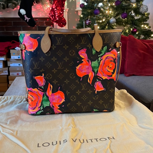 Louis Vuitton Handbags - Louis Vuitton Limited Edition Neverfull MM Stephen Sprouse Roses